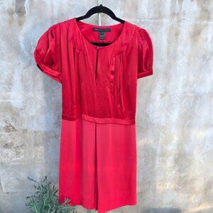 Marc By Marc jacobs red Silk 40s style dress